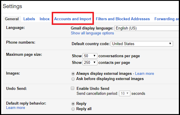 Accounts & Import