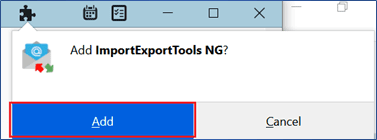 Add Import Export Tools