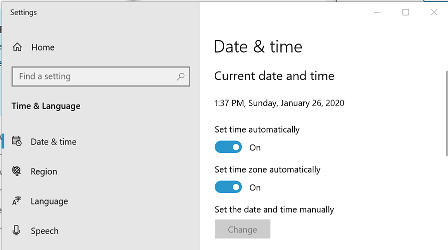 Date and Time 