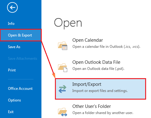 Open Microsoft Outlook