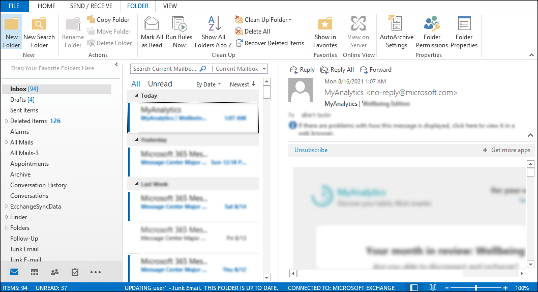 Launch MS Outlook
