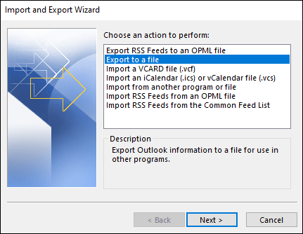 Export File