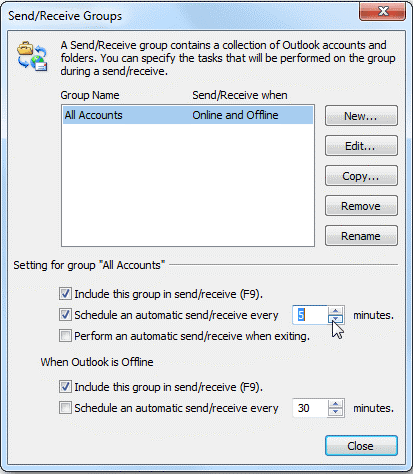 Receive Groups