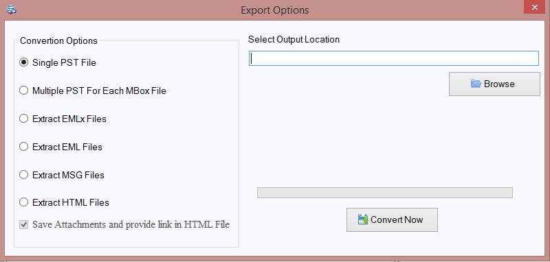Select Export MBOX