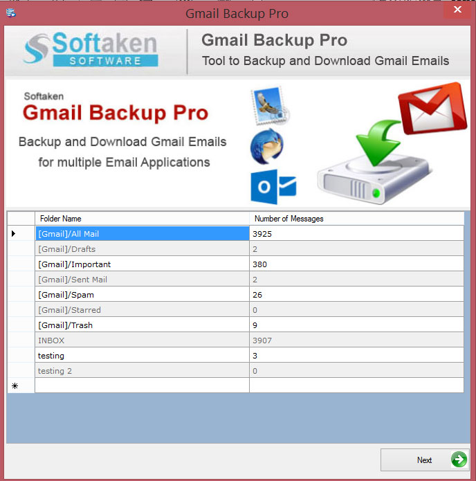 Preview Backup Gmail