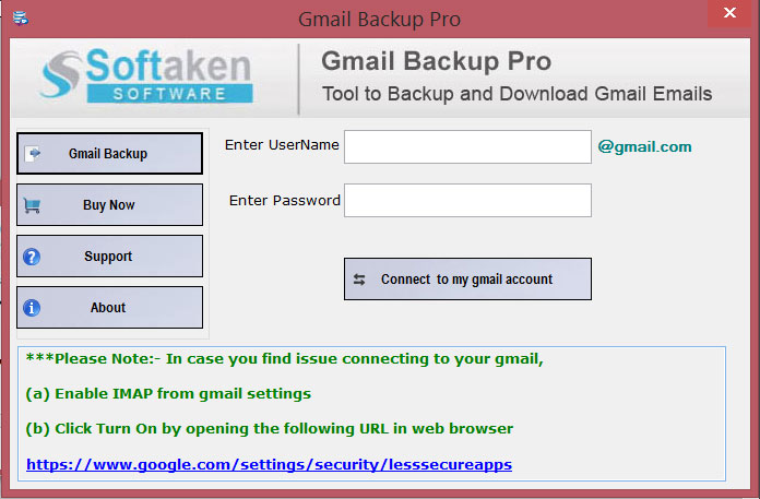 Select Gmail Backup