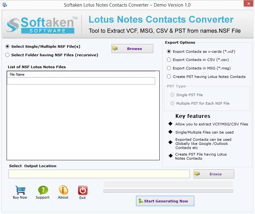 Lotus Notes Contacts Converter