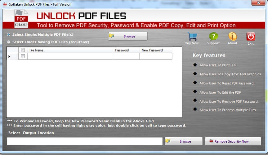 Preview PDF File Unlocker