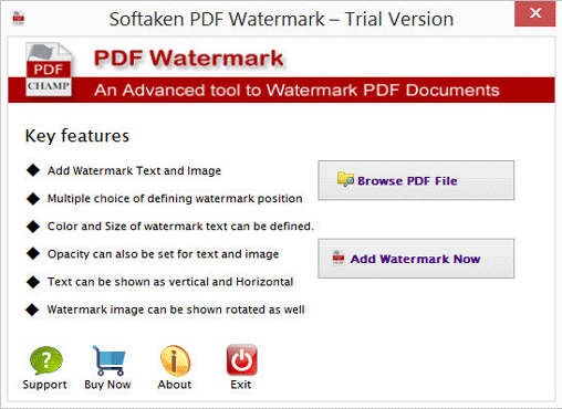 Select PDF Watermark